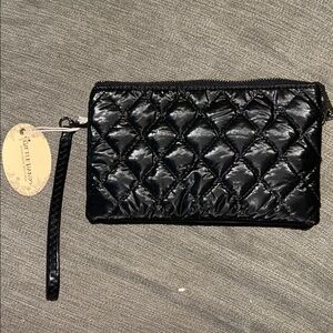 Quilted Black Wristlet Puffer Crossbody Wristlet NWT Giftedhandsgifts